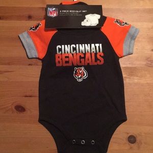 Cincinnati Bengals 3 piece bodysuit set